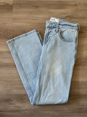 Hollister Pale Blue Low Rise Straight Leg Jeans